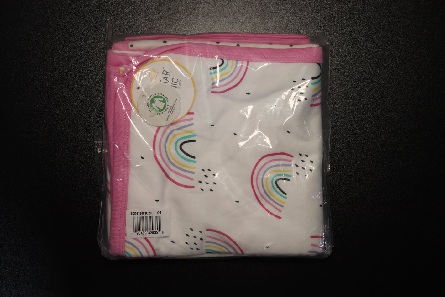 Little Star 100% Organic Cotton 2 Pack Girls Receiving Blanket