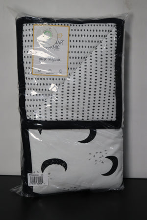 Little Star 100% Organic Cotton 1 Pack Baby Reversible Quilt