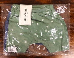 Little Star 100% Organic Cotton 2-Pack Baby Boy Pants