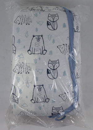Little Star 100% Organic Cotton 3 Piece Crib Bedding Set - Reversible Comforter and 2 Fitted Sheets
